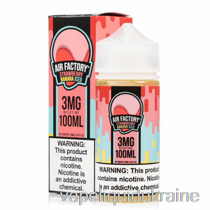 Vape Ukraine Strawberry Banana Ice - Air Factory - 100mL 3mg